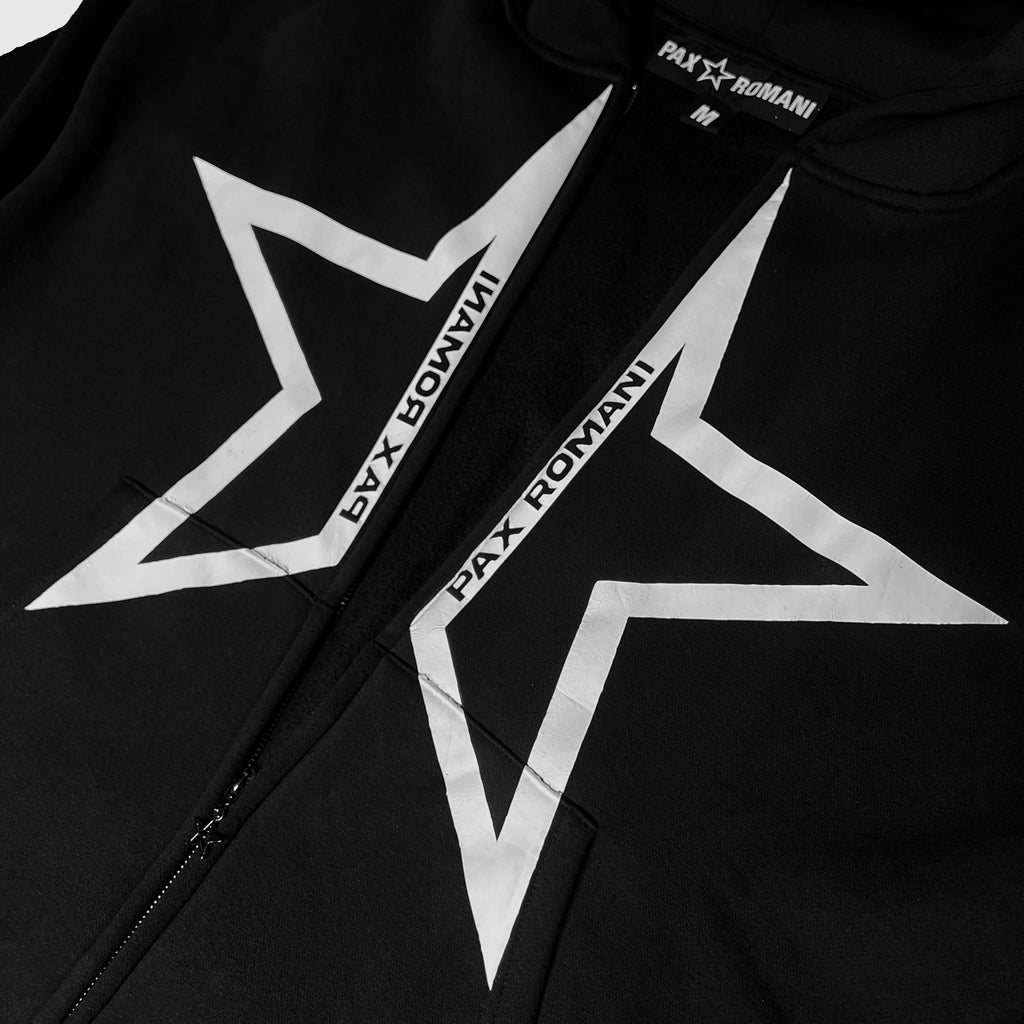 'PAX STAR' Zip Up Hoodie