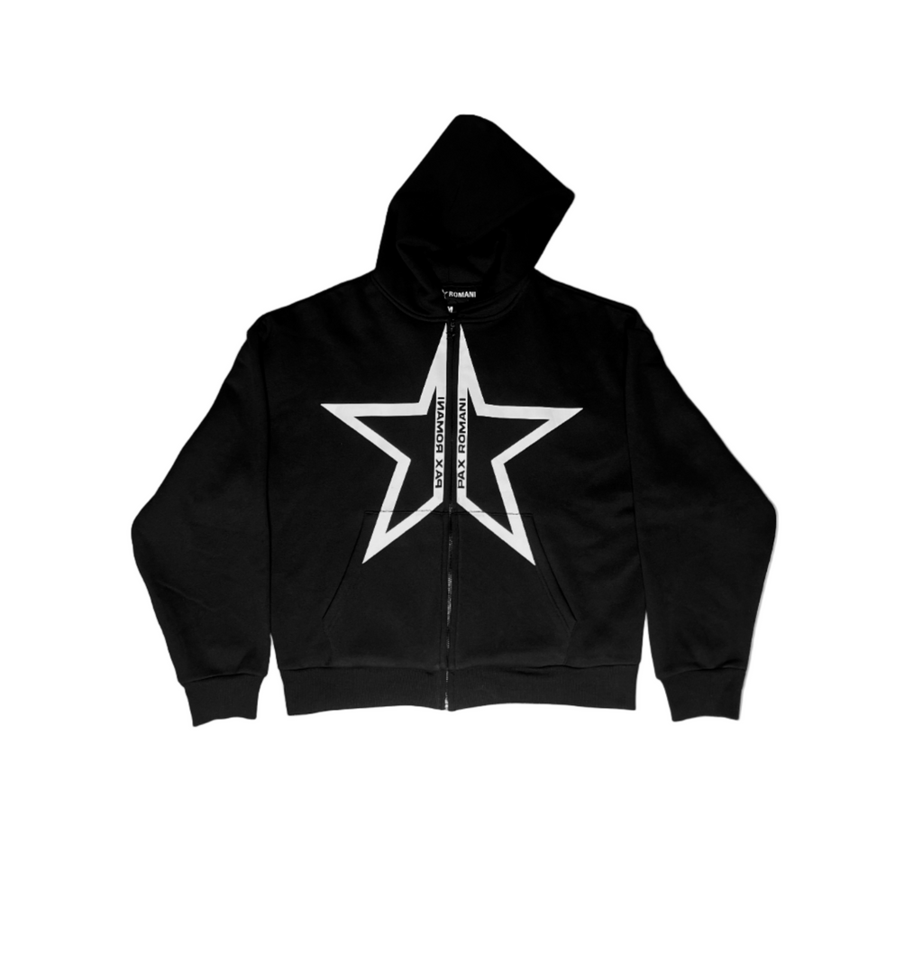 'PAX STAR' Zip Up Hoodie