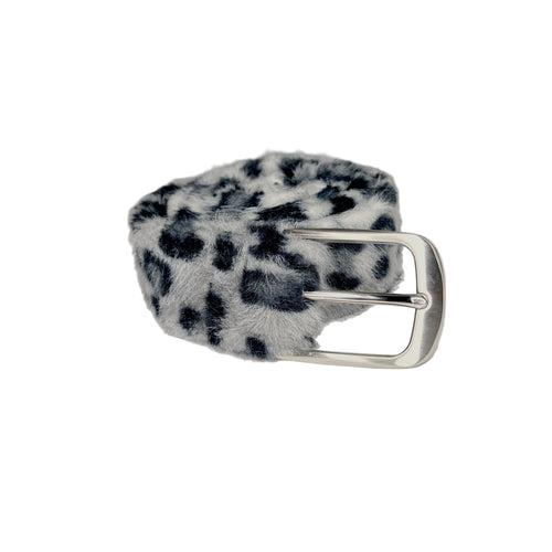 Fur Rosette Belt