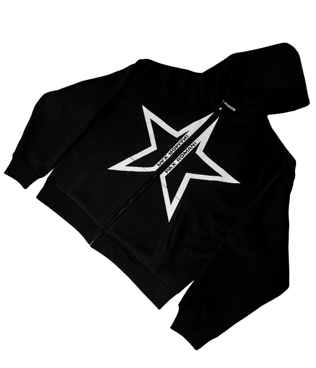 'PAX STAR' Zip Up Hoodie