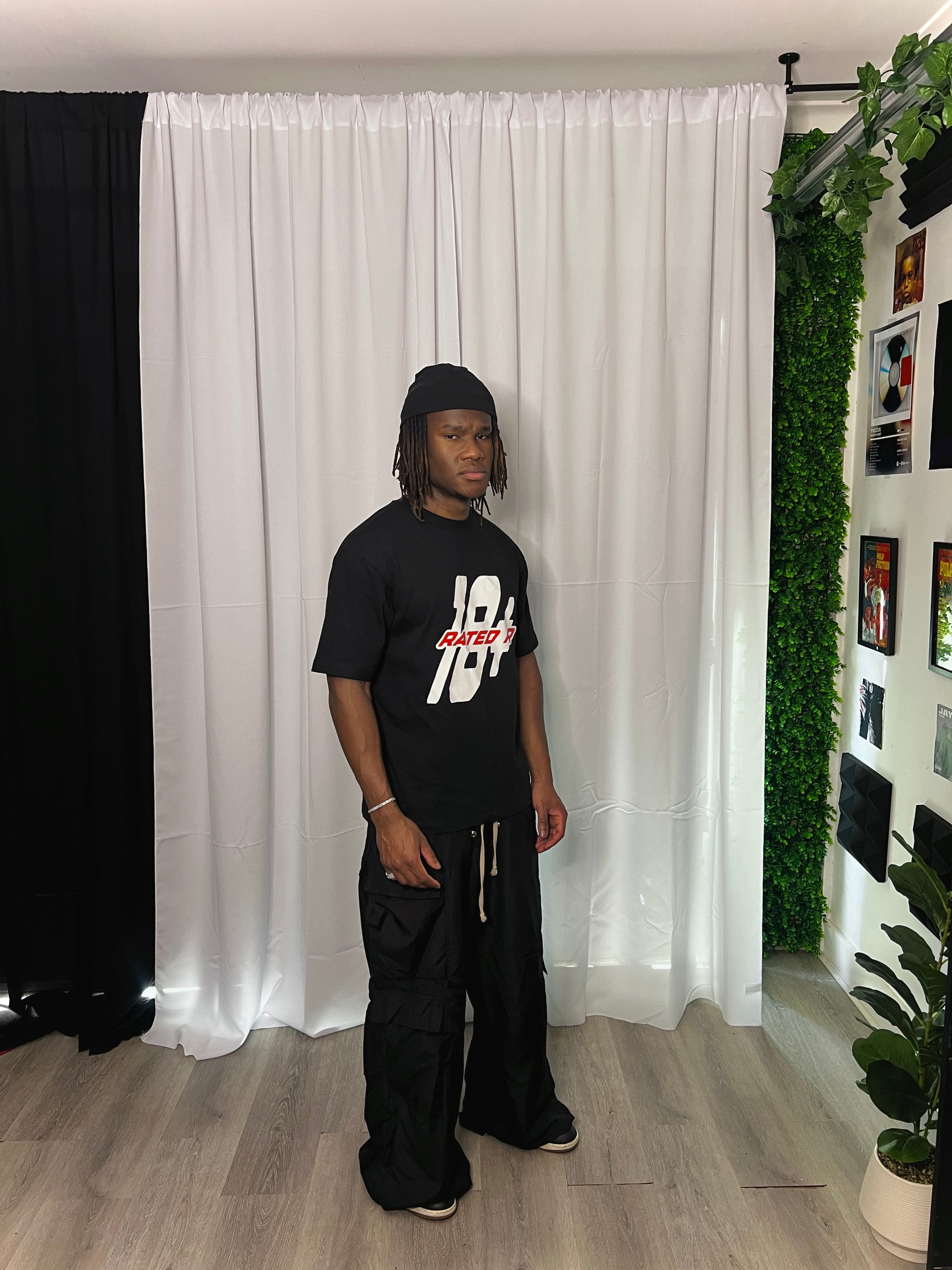 ‘RATED R’ oversized tee