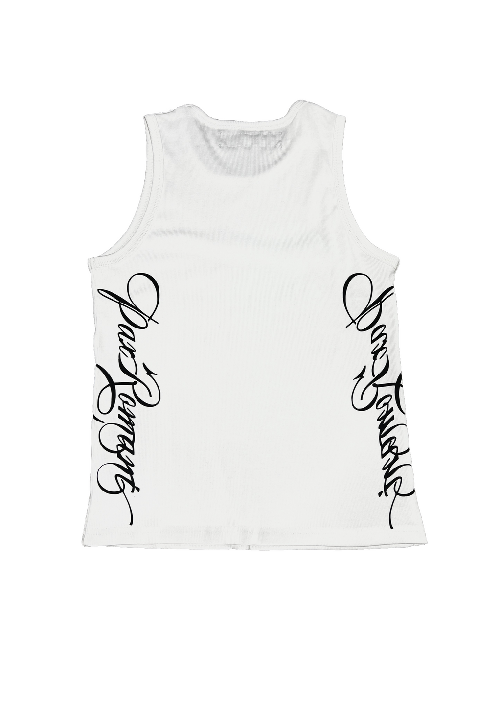 Cursive Ribbed Tank Top